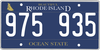 RI license plate 975935