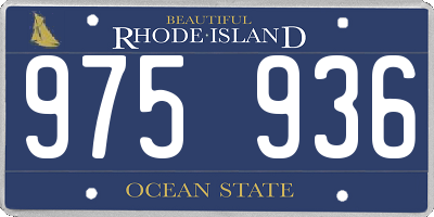 RI license plate 975936