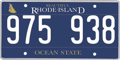RI license plate 975938