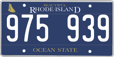 RI license plate 975939