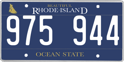 RI license plate 975944