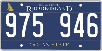 RI license plate 975946