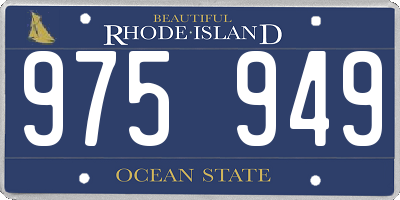RI license plate 975949