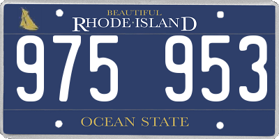 RI license plate 975953
