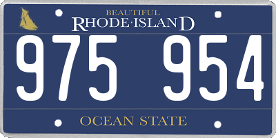 RI license plate 975954