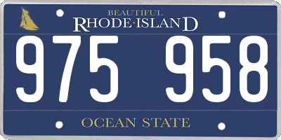 RI license plate 975958