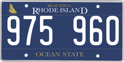 RI license plate 975960