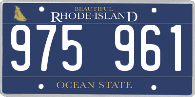 RI license plate 975961