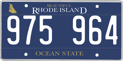 RI license plate 975964