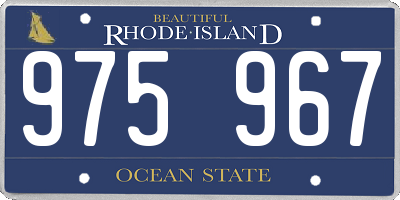 RI license plate 975967