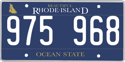 RI license plate 975968