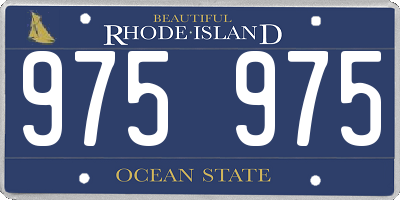 RI license plate 975975