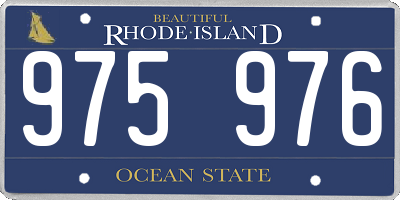 RI license plate 975976