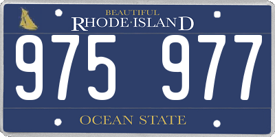 RI license plate 975977