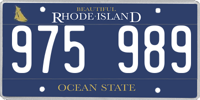 RI license plate 975989