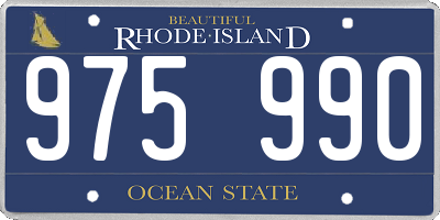 RI license plate 975990
