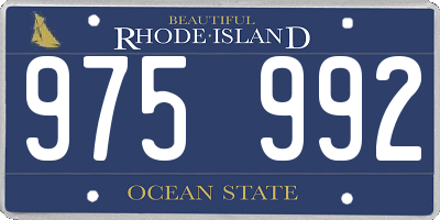 RI license plate 975992