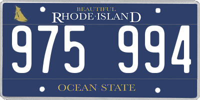 RI license plate 975994