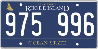 RI license plate 975996