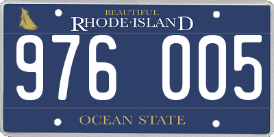 RI license plate 976005