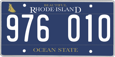 RI license plate 976010