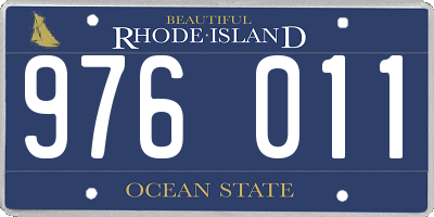 RI license plate 976011