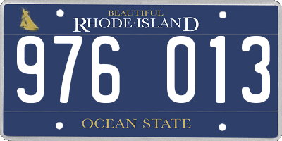 RI license plate 976013