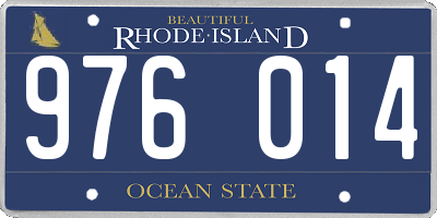 RI license plate 976014