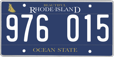 RI license plate 976015