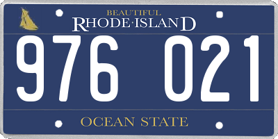 RI license plate 976021