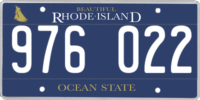 RI license plate 976022