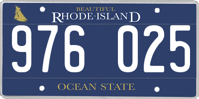 RI license plate 976025
