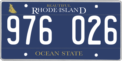 RI license plate 976026