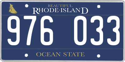 RI license plate 976033