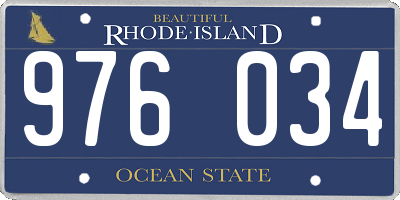 RI license plate 976034