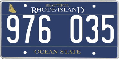 RI license plate 976035