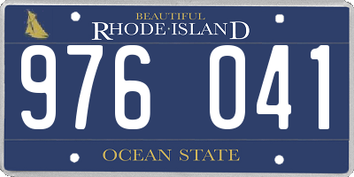RI license plate 976041