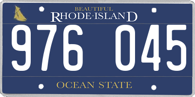RI license plate 976045