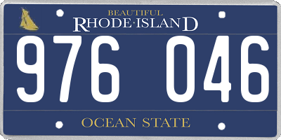 RI license plate 976046