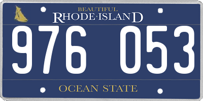 RI license plate 976053