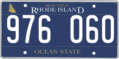 RI license plate 976060