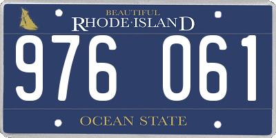 RI license plate 976061