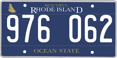 RI license plate 976062
