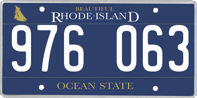 RI license plate 976063