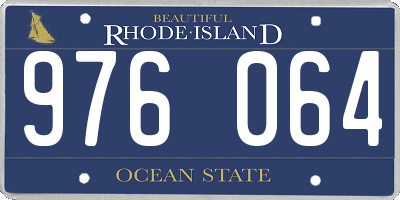 RI license plate 976064