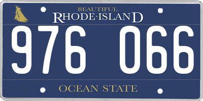 RI license plate 976066