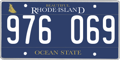 RI license plate 976069