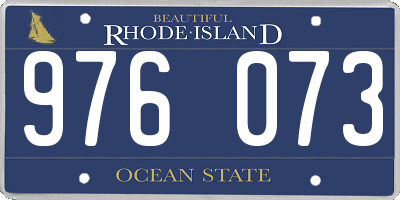 RI license plate 976073