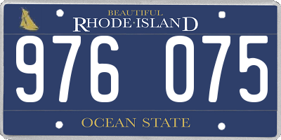RI license plate 976075