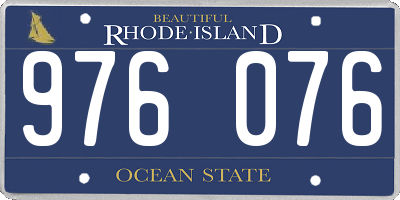 RI license plate 976076